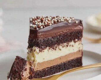 La mejor receta de tarta de mousse de triple chocolate