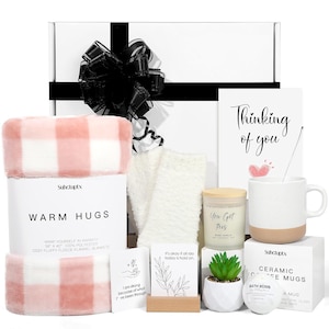 Get Well Soon Gift Box - Care Package – Hug in a Box - Thinking of You Box, Encouragement Gift - Sympathy Gift Box - Feel Better Recovery
