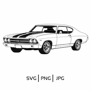 1979 Classic American Muscle Car SVG Design | Iconic 70s Performance Coupe Vector Graphic | svg - png - jpg Files | Instant Digital Download