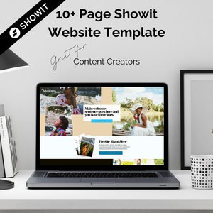 Showit Website Template for Travel Content Creators, Website Template for Bloggers, Creator Website Template, Modern Website Template