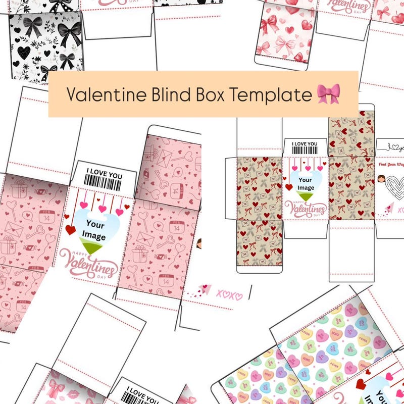 Blind Box Template Etsy
