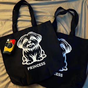 Personalisierte Shih Tzu Einkaufstasche