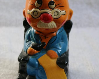 Vintage keramiek Old Man-spaarpot