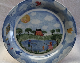 Vintage NIKKO 'remember When' Serving Plate: Deb Mores 12