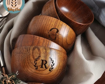Personalisierte Name Holzschale, handgefertigte Jujube Holzschale, benutzerdefinierte Name Holzschale, Holzschalen in mehreren Größen zum Servieren von Snacks, Geschenke für Kinder
