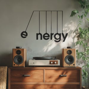 Motivational Energy Metal Wall Art, Modern and Artistic Quotes Decor, Perfect Gift for Motivation, Inspiration, Home or Office Decoration