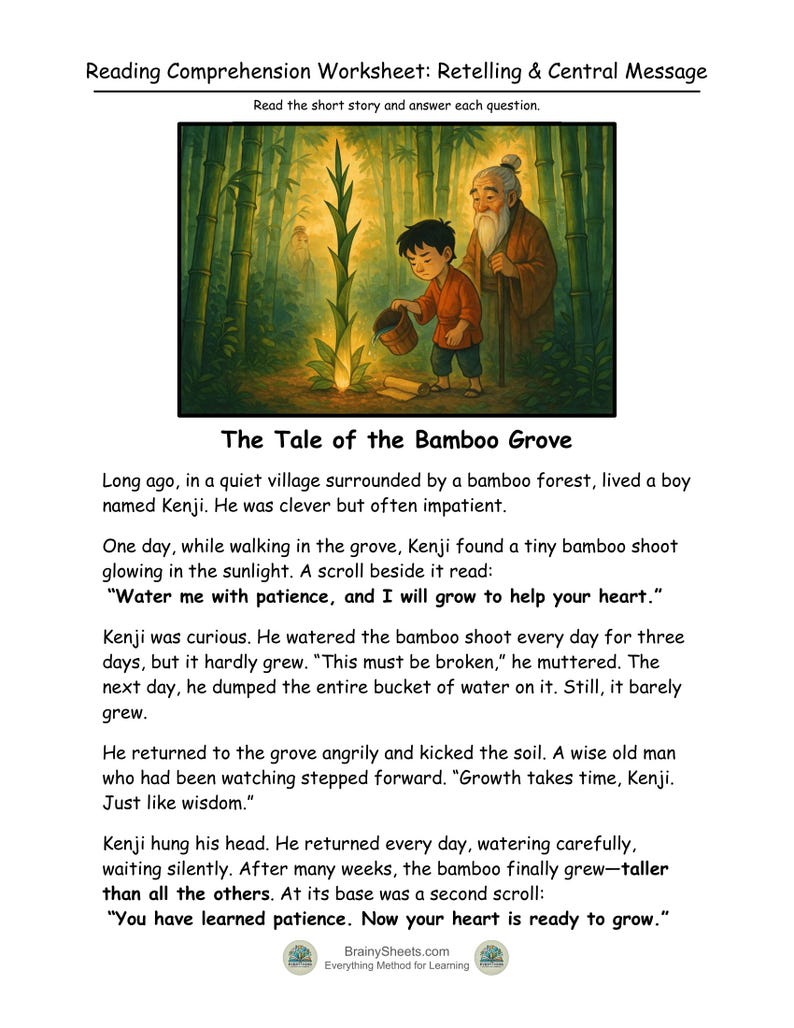 3rd Grade Reading Comprehension Passages: 32 Fiction Stories & Quizzes ...