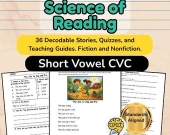 Short Vowel CVC Set - 36 Stories