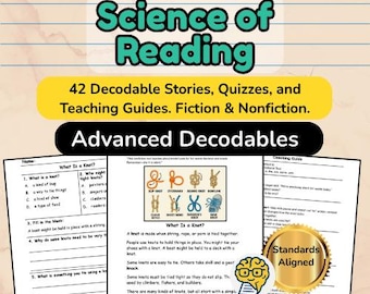 Advanced Phonics Decodable Stories with Quizzes (PDF Download)