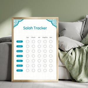 Veckovis bönespårare | Daglig bönespårare | Böneschema | Bönechecklista | Islamisk bön | Namaz-spårare | Bönespårare för barn