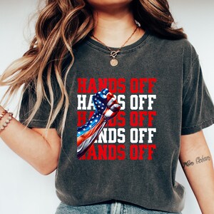 Hands Off Protest Shirt, Political Hands Off Protest Sweatshirt, Hands Off Medicaid Medicare Social Security Shirt, Political Activism Shirt