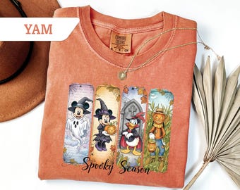 Comfort Colors®Retro Spooky Mickey Skeleton Halloween Tshirt, Mickey Skeleton Coquette Tee, Disney Trip Tshirt,Spooky Season Fall Vibes Tee