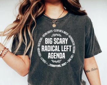 Radical Left Agenda Political Sweatshirt, Equality Justice Climate Rights Sweater, Funny Democrat Liberal Satire Shirt, Activist Gift