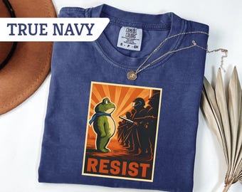 Comfort Colors® Portland Frog Protest Shirt, Anti ICE Shirt, Anti Fascism Shirt, Anti Trump Shirt, Vintage Activist Shirt, Resistance Tee