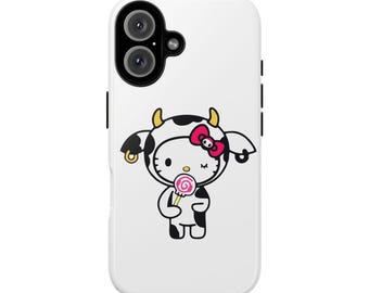 Bonita funda para teléfono con diseño de vaca