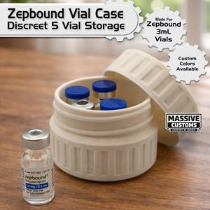 Zepbound Vial Case : Compact 3mL 5-Vial Storage Solution
