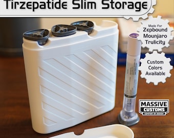 Zepbound & Mounjaro Super Slim Storage Case - 4 or 8 Pen Fridge Holder