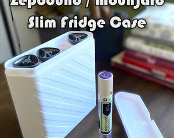 Zepbound/Mounjaro Pen Fridge Holder: Slim 4-Pen Storage Solution