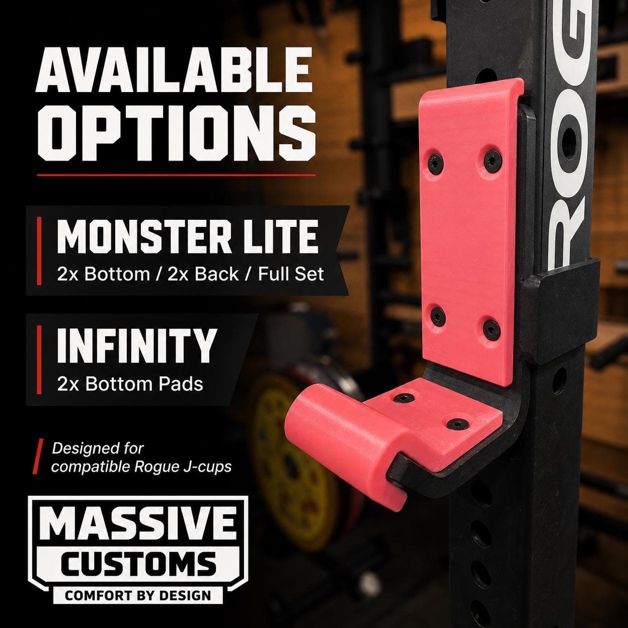 Rogue Monster Lite / Infinity J-cup Pad Upgrade - Sandwich Style