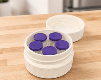 5 mL Peptide Vial Case : Compact 5-Vial Storage Solution