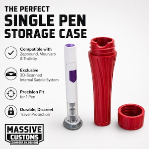 Zepbound & Mounjaro Hard Travel Case - Single Pen Protection