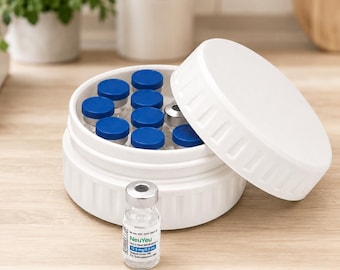 Zepbound Compact Vial Storage Case: 12-Dose Fridge Container for Lilly Direct