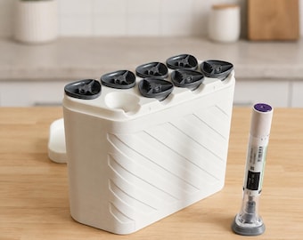 8 Pen Zepbound / Mounjaro Case - GLP-1 Injector Pen Storage - Fridge Organizer by Massive Customs