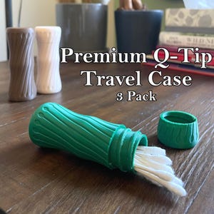 Q-Tip Travel Case 3-Pack: Ergonomic Design, Multiple Colors