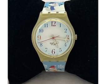 Vintage Swatch Watch Flaky GW138 great condition with new battery