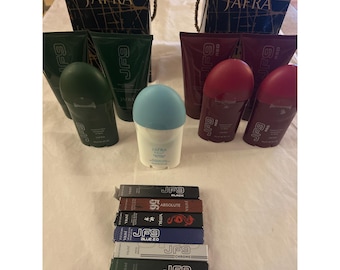 Jafra for men mixed lot of deodorants, after-shave lotions, mini-colognes New