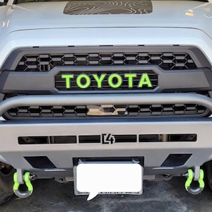 2016-2023 Toyota Tacoma TRD Pro Grille Letter Vinyl Decal Overlays  (High Performance Premium Cast Vinyl)