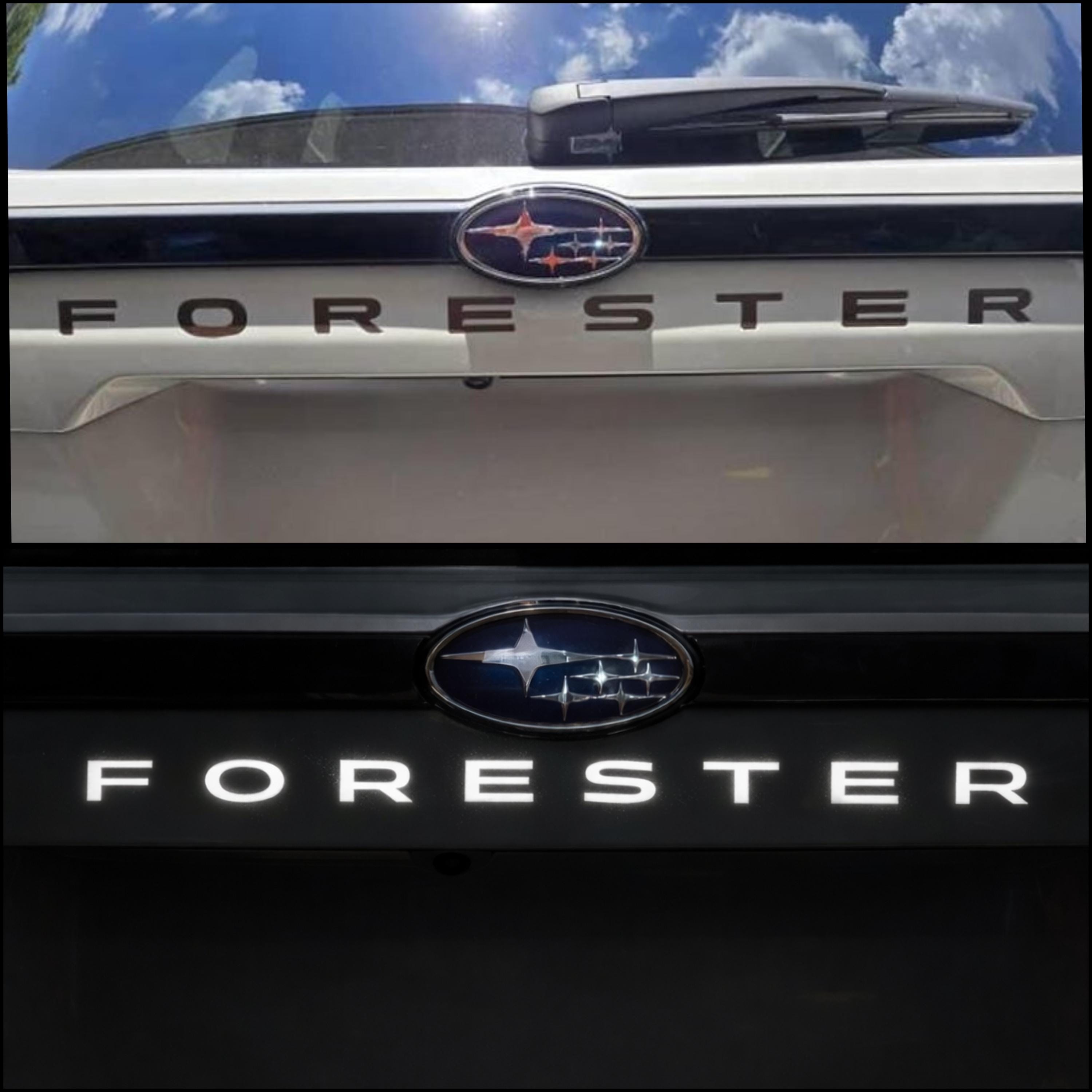 Subaru Back Lettering REFLECTIVE Subaru Forester (2025-2026) TAILGATE Lettering (high ...