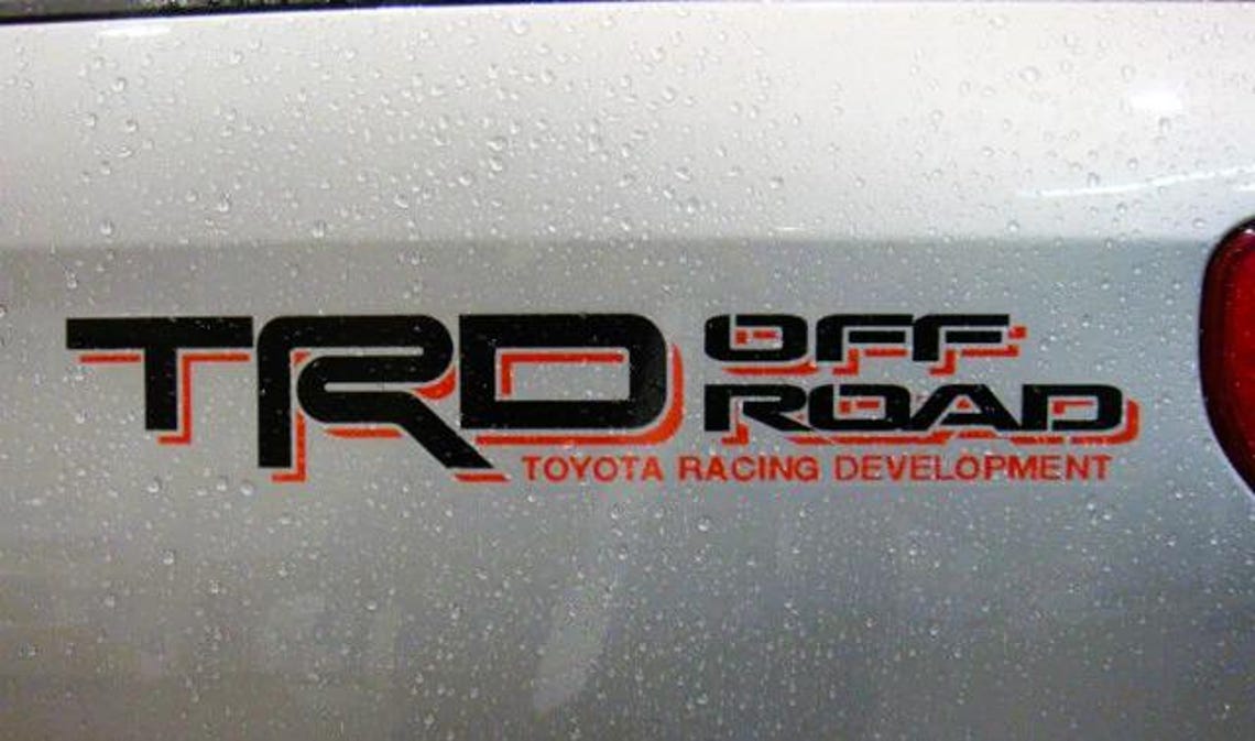 Rtrd Sticker Under Development Racing TRD OFF ROAD Toyota Racing Development Replacement Decal Sticker (high ...