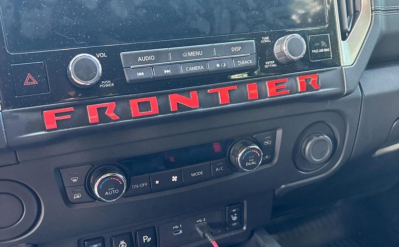 Nissan Frontier 2025 Package Bundle Decal Lettering (high Performance ...