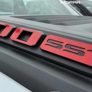 RAM 1500 &quot;SST&quot; 2024-2025 Rebel or Sport Hood Vinyl Decal Overlay Emblem