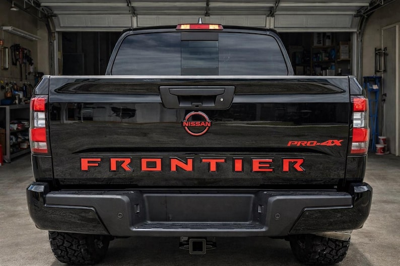 22 Frontier Lettering Nissan Frontier Pro-4x Decal Bundle 2022-2026 – Tailgate, Hood Letters ...