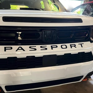 Honda Passport FRONT BUMPER Lettering 2026+ (High Performance Premium Cast Vinyl) Decal Inlays