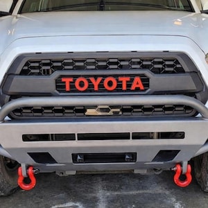 2016-2023 Toyota Tacoma TRD Pro Grille Letter Vinyl Decal Overlays  (High Performance Premium Cast Vinyl)