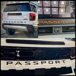 Honda Passport Bundle  2026+ Vinyl Decal Lettering Package (Oracal 751)