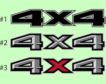 4x4 Decals Replacement Off Road Sticker F150 F250 F350 4x4 Super Duty - Easy Installation
