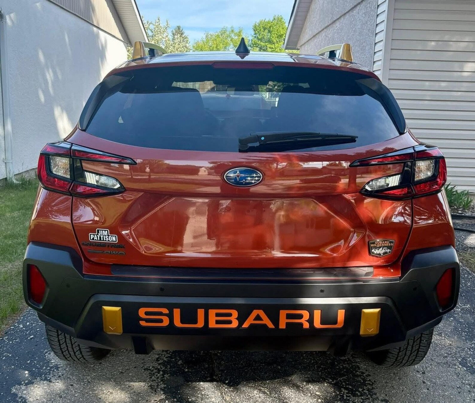 Subaru Back Lettering Reflective Subaru Crosstrek Wilderness Tailgate Lettering (2024-2026 ...