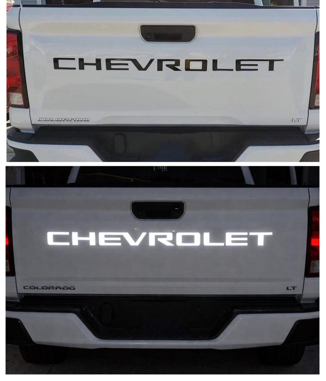 Colorado Lettering Reflective Chevy Chevrolet Colorado Tailgate Lettering (2023-2026 ...