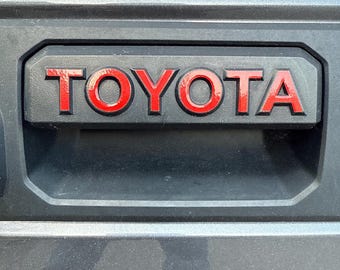 2x Tacoma TOYOTA Tailgate Handle Heritage Split Decals 2024 2025 2026 24+ - Israel