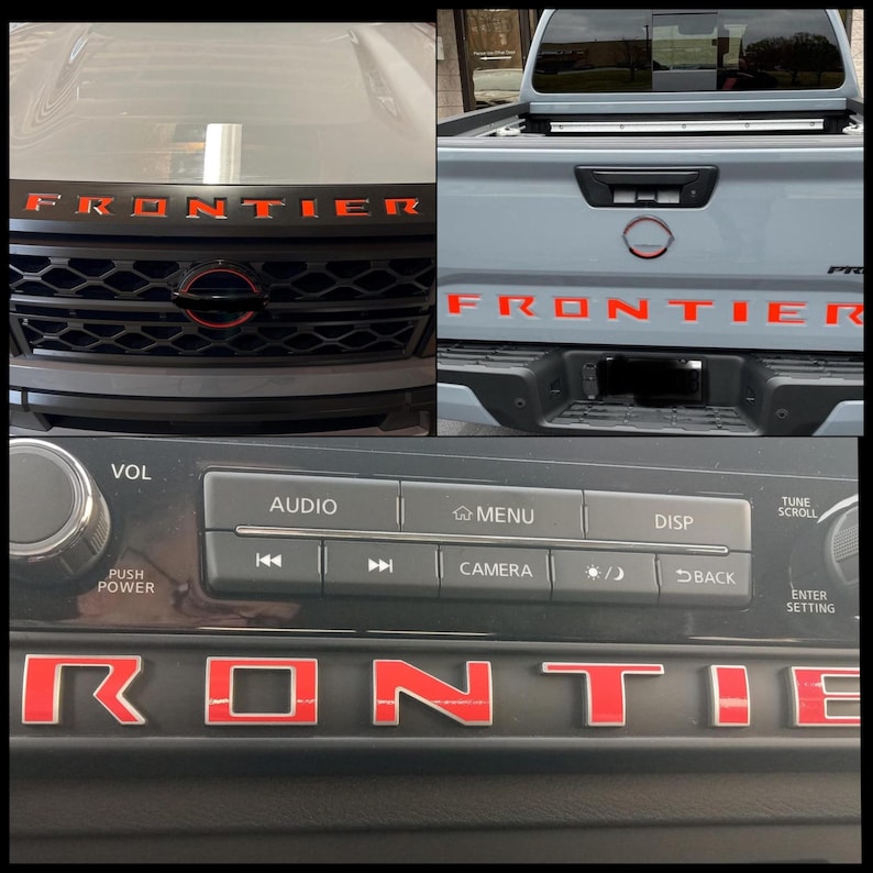 Nissan Frontier 2025 Package Bundle Decal Lettering (high Performance ...