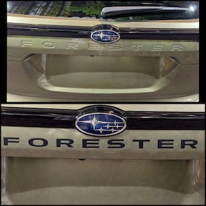Subaru Forester Tailgate Letters 2025-2026 – Tailgate Decal Inserts, Vinyl Decals, Forester Insert Letters