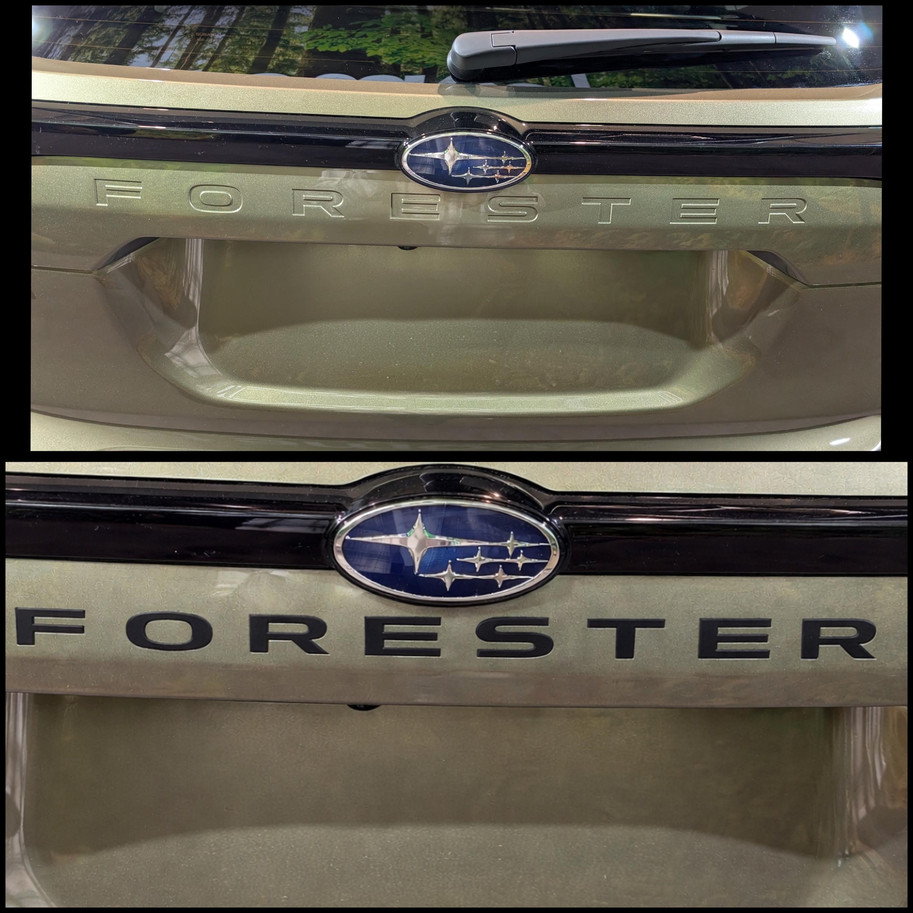 2025-2026 Subaru Forester Tailgate Lettering Decals (cast Vinyl