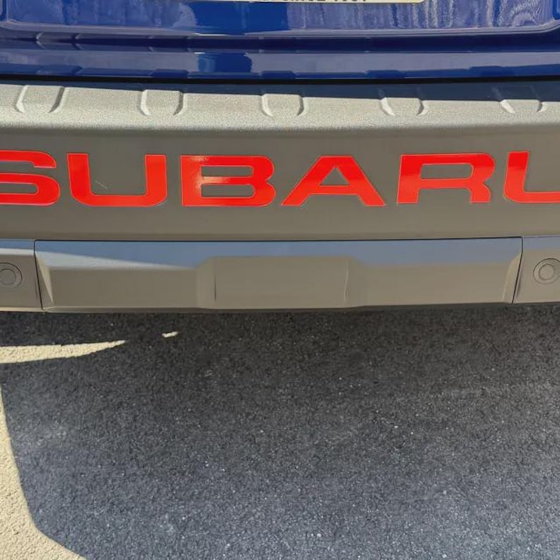 Subaru Back Lettering 2026 Subaru Outback Tailgate Lettering Decals (cast Vinyl) - Etsy