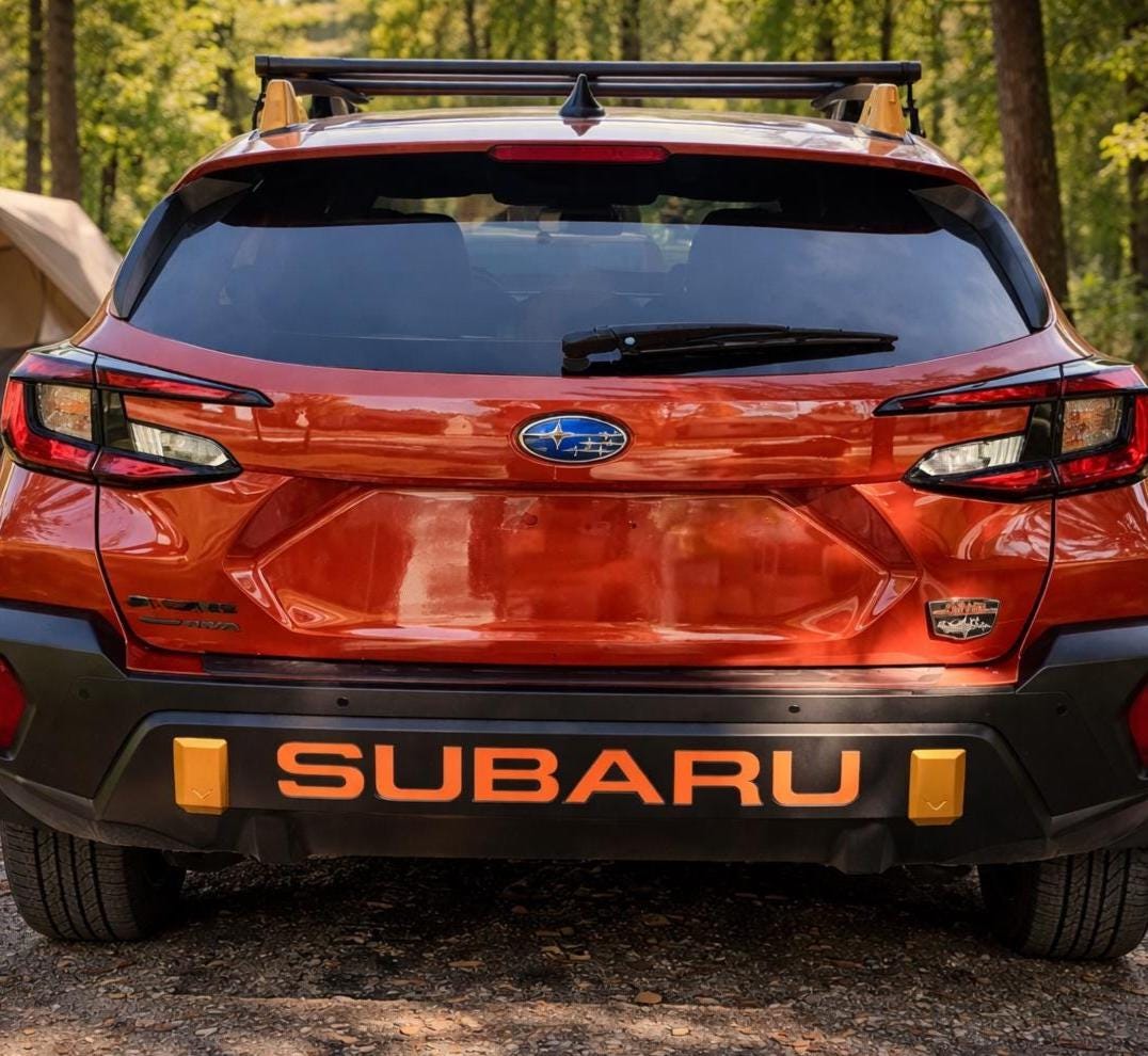 Subaru Back Lettering Subaru Crosstrek Wilderness Tailgate Lettering Decals (2024-2026 ...