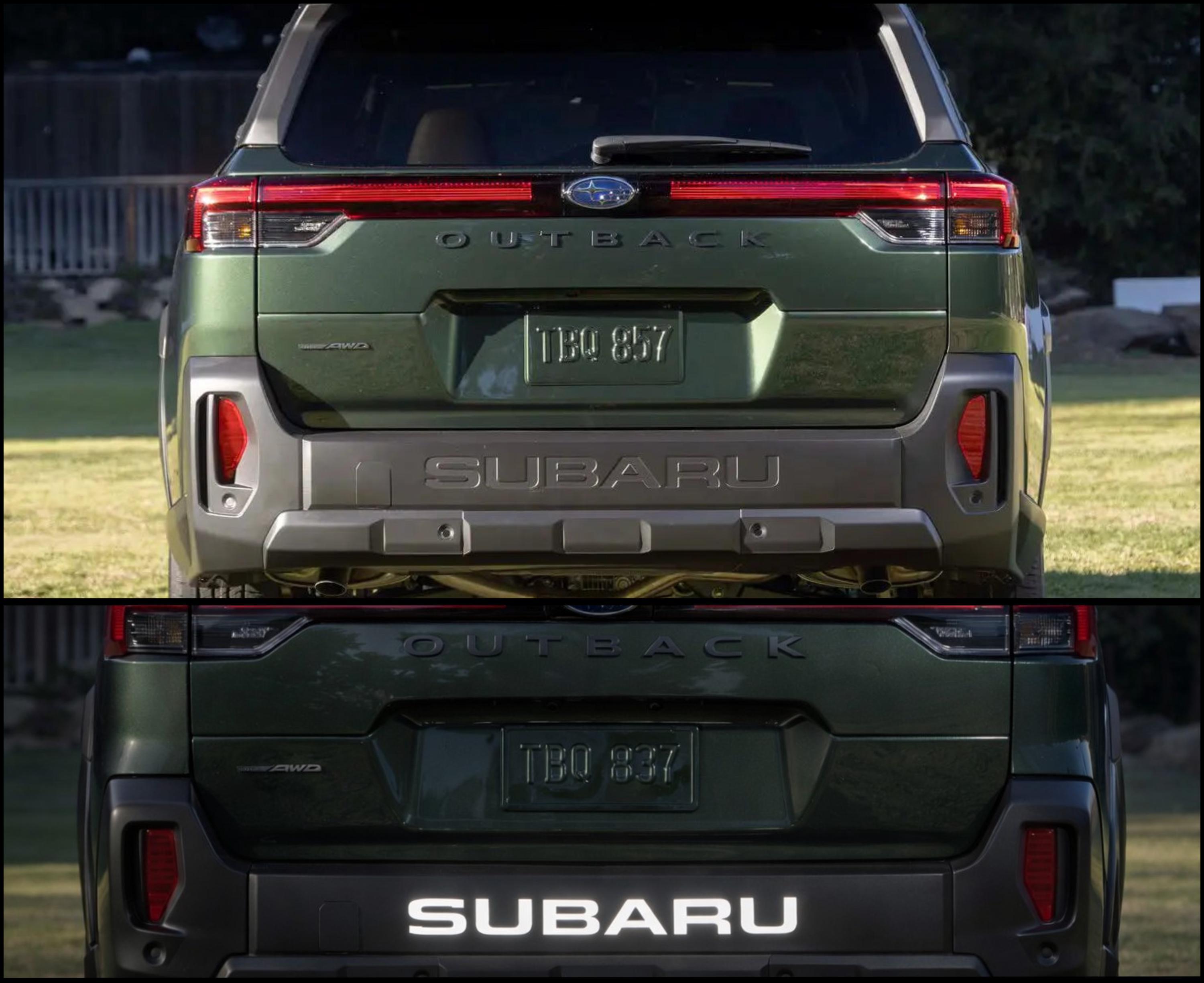 Subaru Back Lettering REFLECTIVE 2026 Subaru OUTBACK Tailgate Lettering (high Performance ...