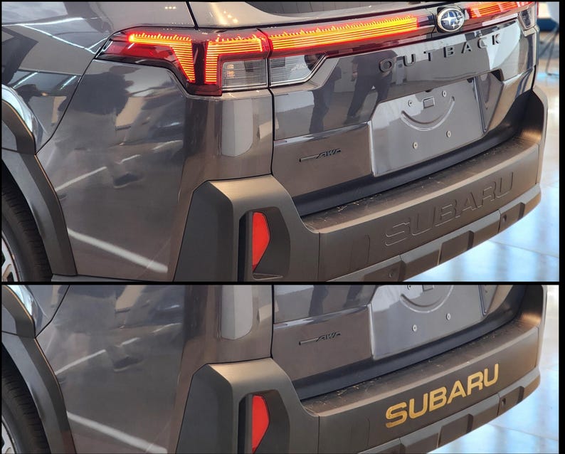 Subaru Back Lettering 2026 Subaru Outback Tailgate Lettering Decals (cast Vinyl) - Etsy